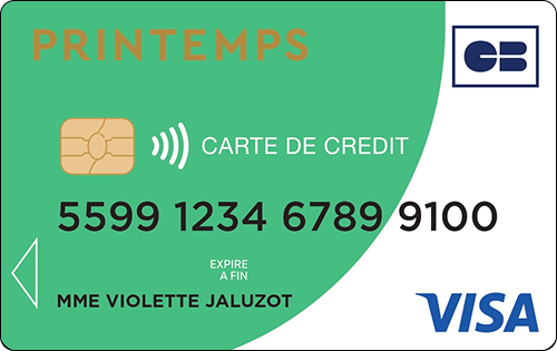 carte visa printemps